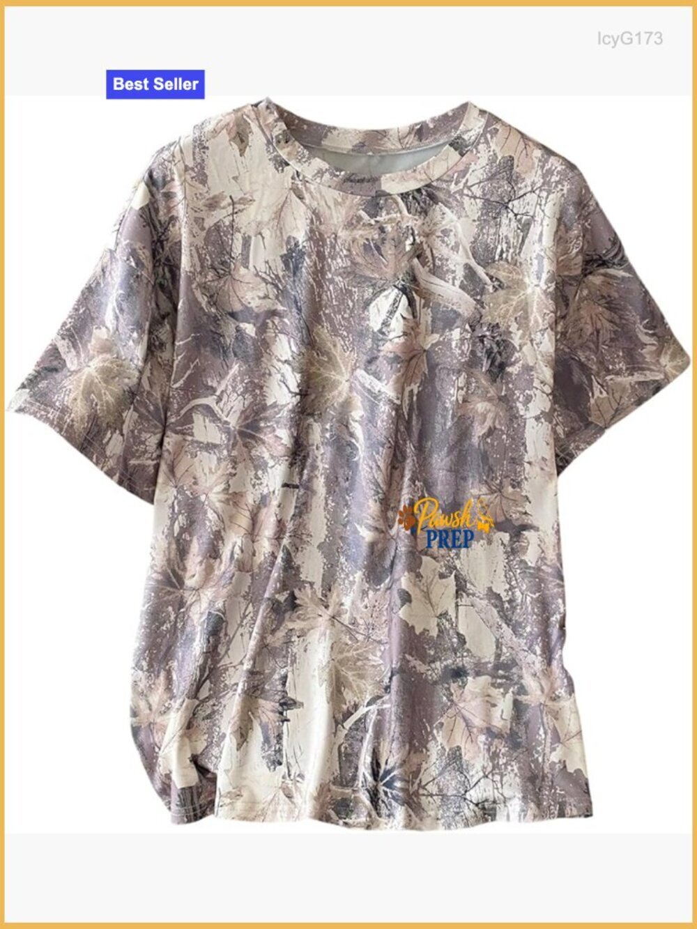 Women's Camouflage Leaf Print Short Sleeve T-Shirt Streetwear Top